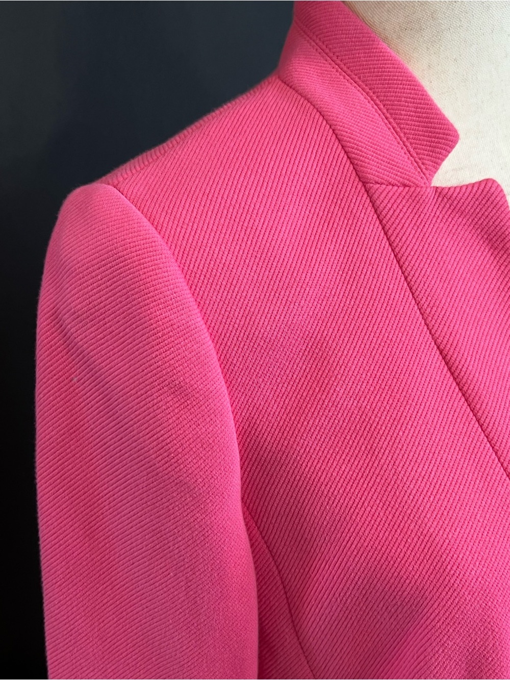 Talbots Pink Single-Button Notchless Blazer - Picture 3 of 11